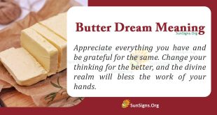 Butter Dream Meaning