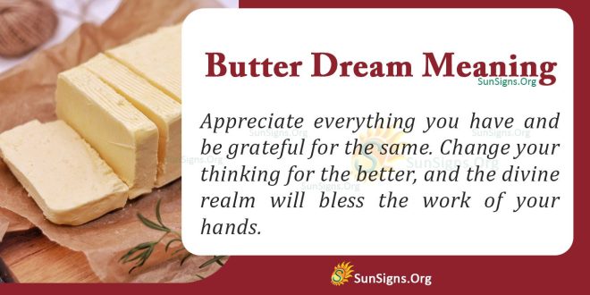 Butter Dream Meaning