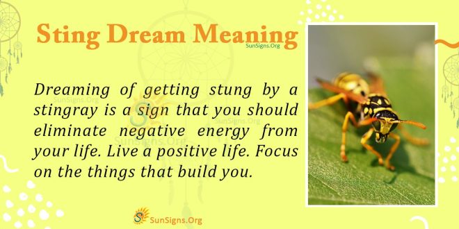 sting dream meaning