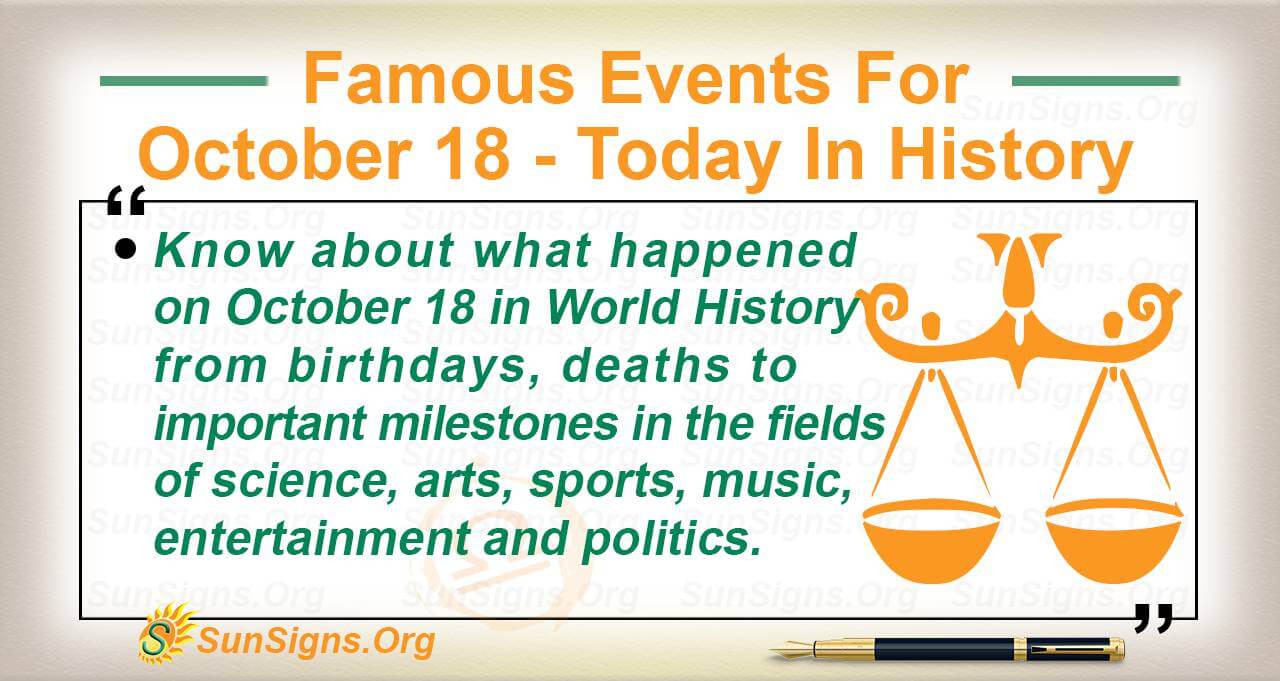 Today in History - October 18