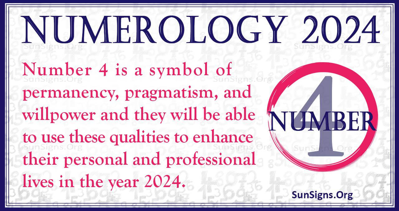 Number 4 2024 Numerology Horoscope Home Family And Property   Numerology Number 4 2024 