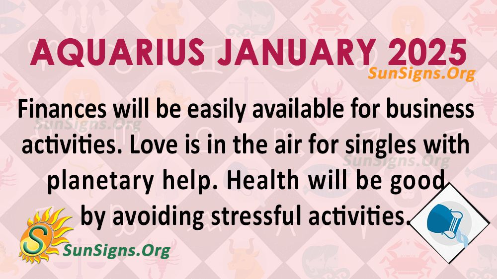 Aquarius January Monthly Horoscope