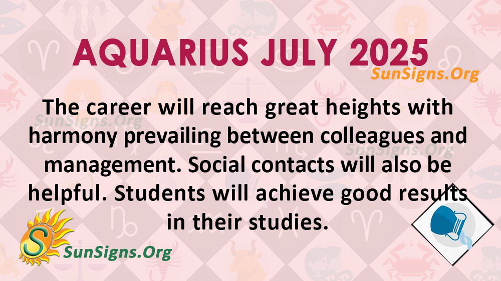 Aquarius July Monthly Horoscope 2025