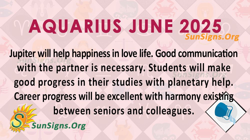 Aquarius June Monthly Horoscope 2025