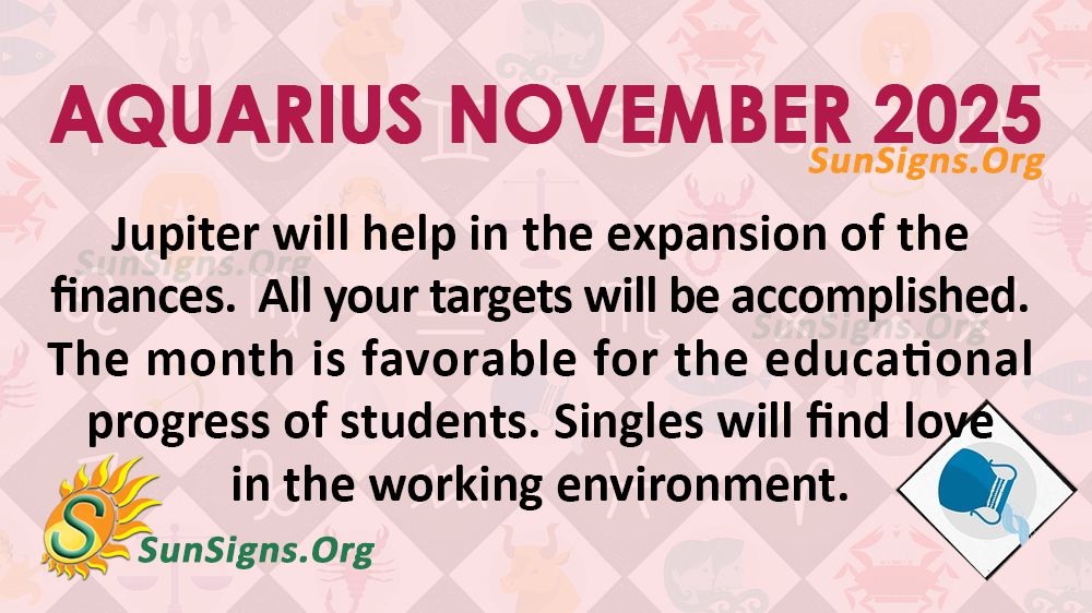 Aquarius November Monthly Horoscope 2025