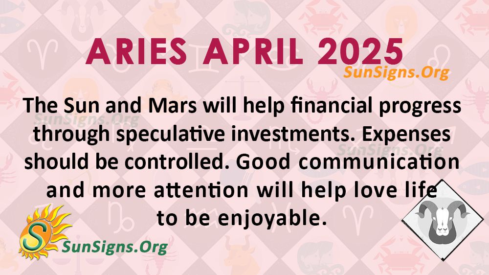 Aries April Monthly Horoscope 2025