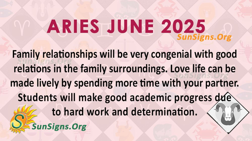 Aries June Monthly Horoscope 2025