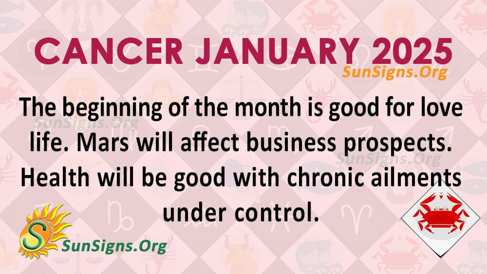 Cancer January Monthly Horoscope