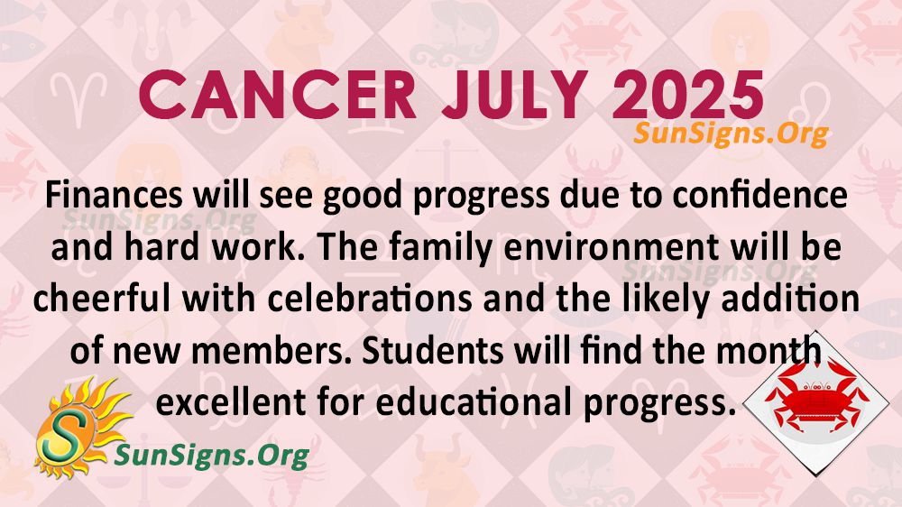 Cancer July Monthly Horoscope 2025