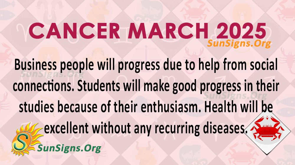 Cancer March 2025 Monthly Horoscope