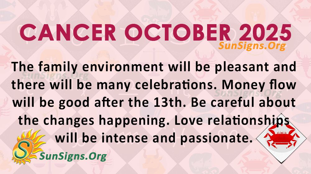 cancer October Monthly Horoscope 2025