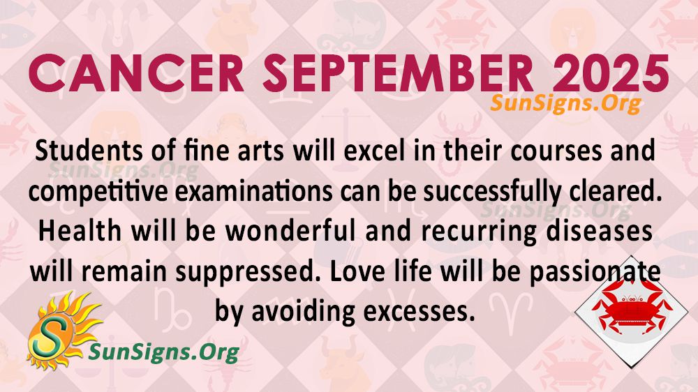 Cancer September Monthly Horoscope 2025