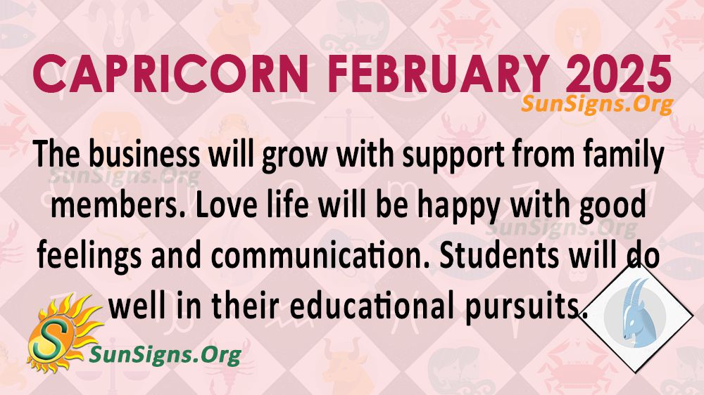 Capricorn February 2025 Monthly Horoscope