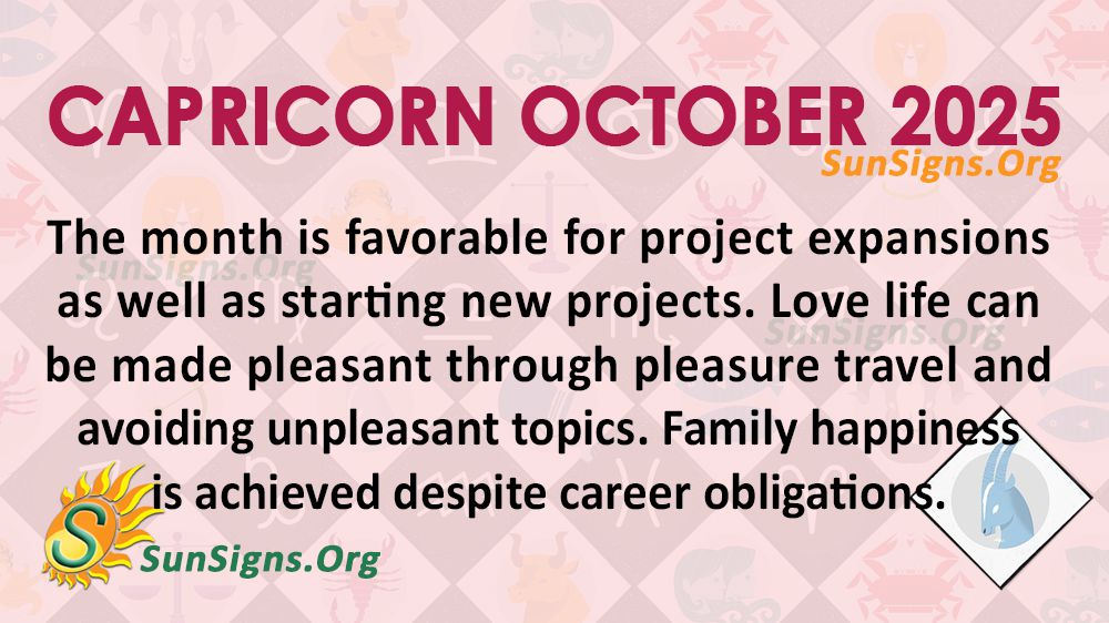 Capricorn October Monthly Horoscope 2025