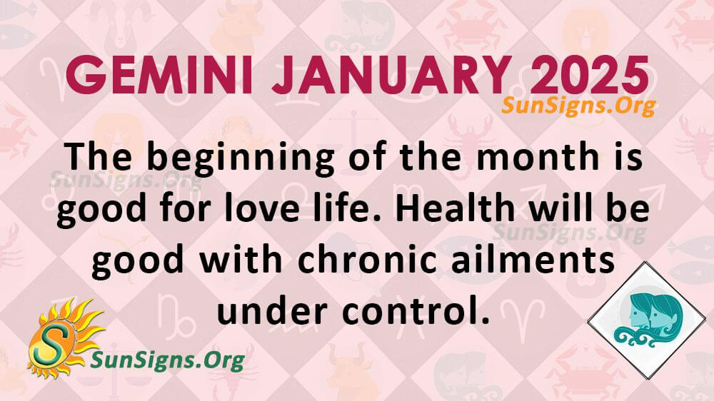 Gemini January Monthly Horoscope 2025