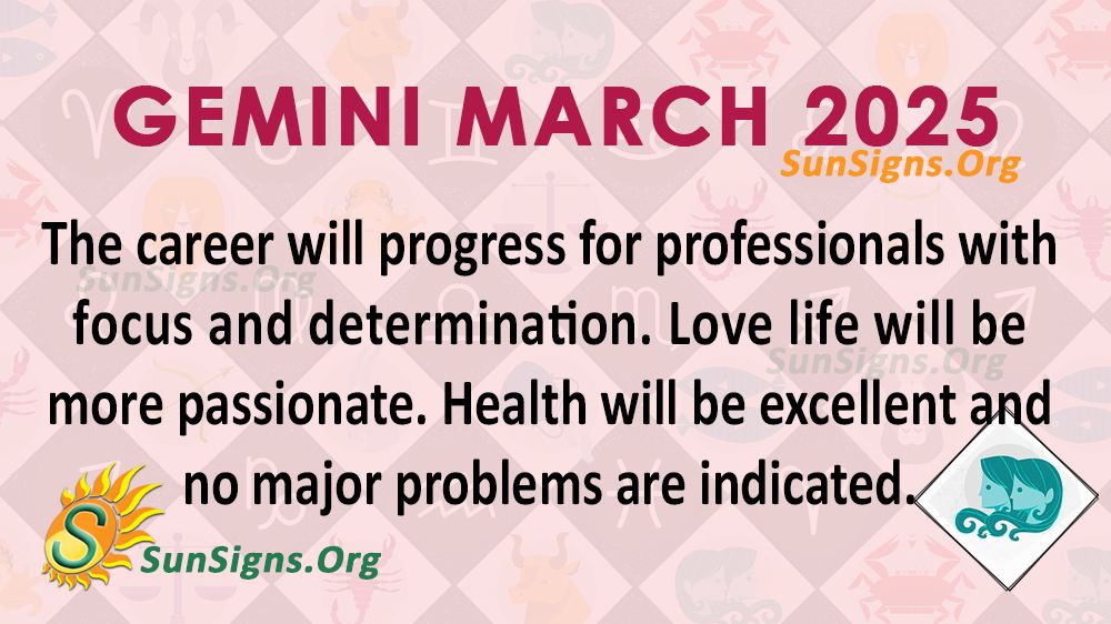 Gemini March 2025 Monthly Horoscope