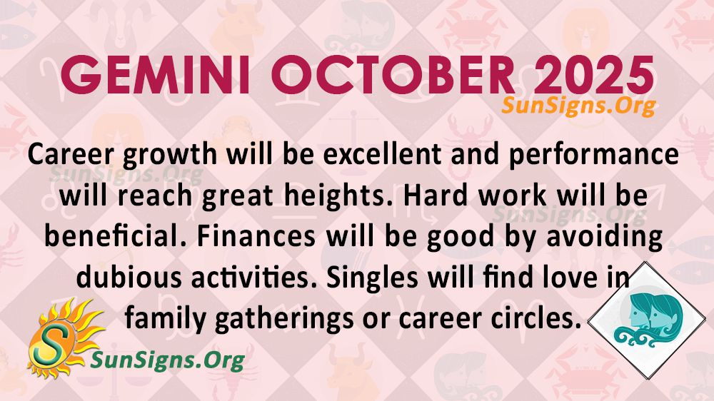 Gemini October Monthly Horoscope 2025