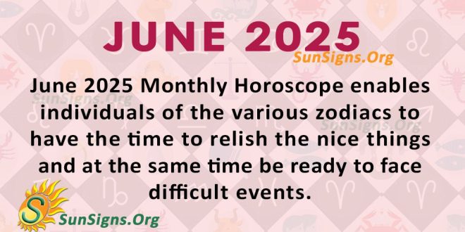 June Monthly Horoscope 2025