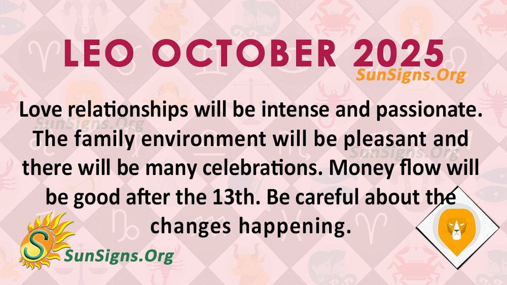 Leo October Monthly Horoscope 2025