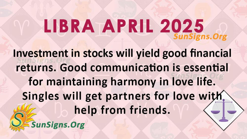 Libra April Monthly Horoscope 2025