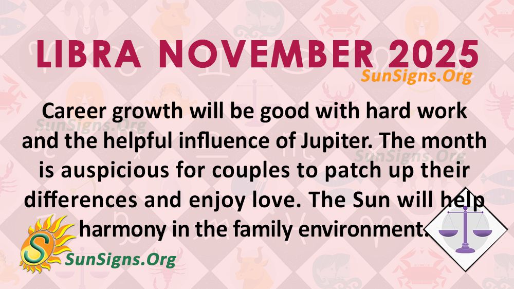 Libra November Monthly Horoscope 2025