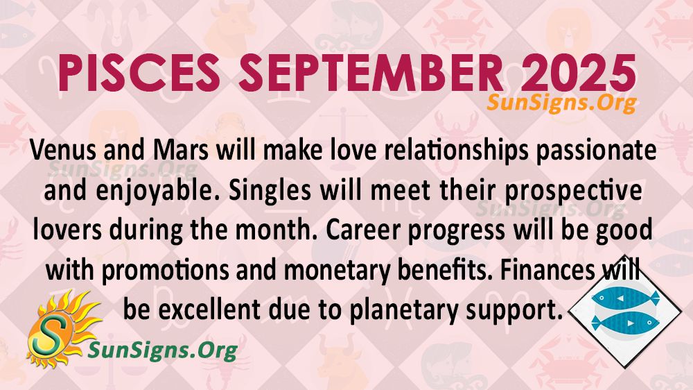 Pisces September Monthly Horoscope 2025