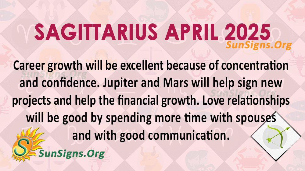 Sagittarius April Monthly Horoscope 2025