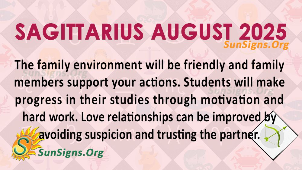 Sagittarius August Monthly Horoscope 2025