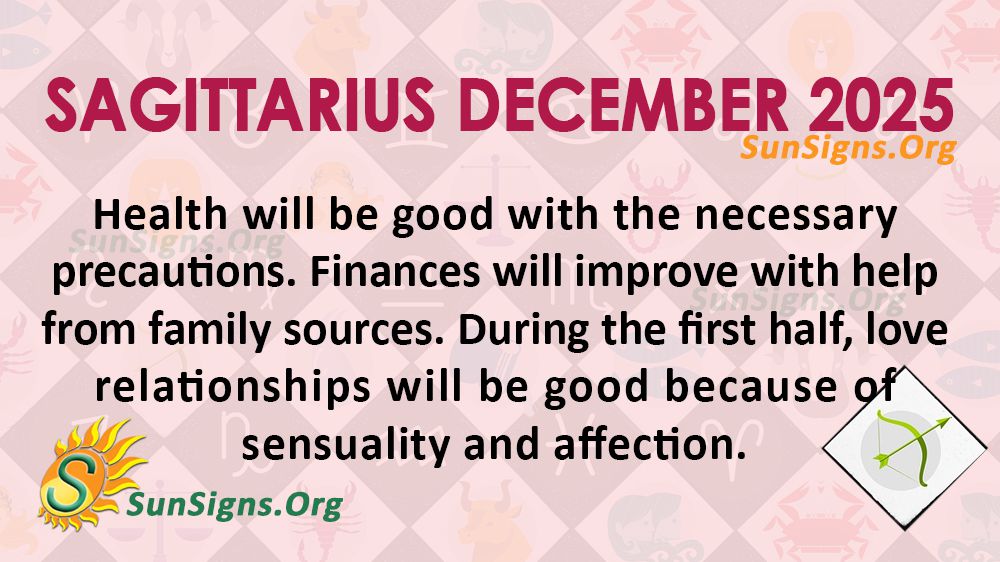 Sagittarius December Monthly Horoscope 2025