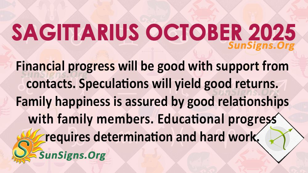 Sagittarius October Monthly Horoscope 2025