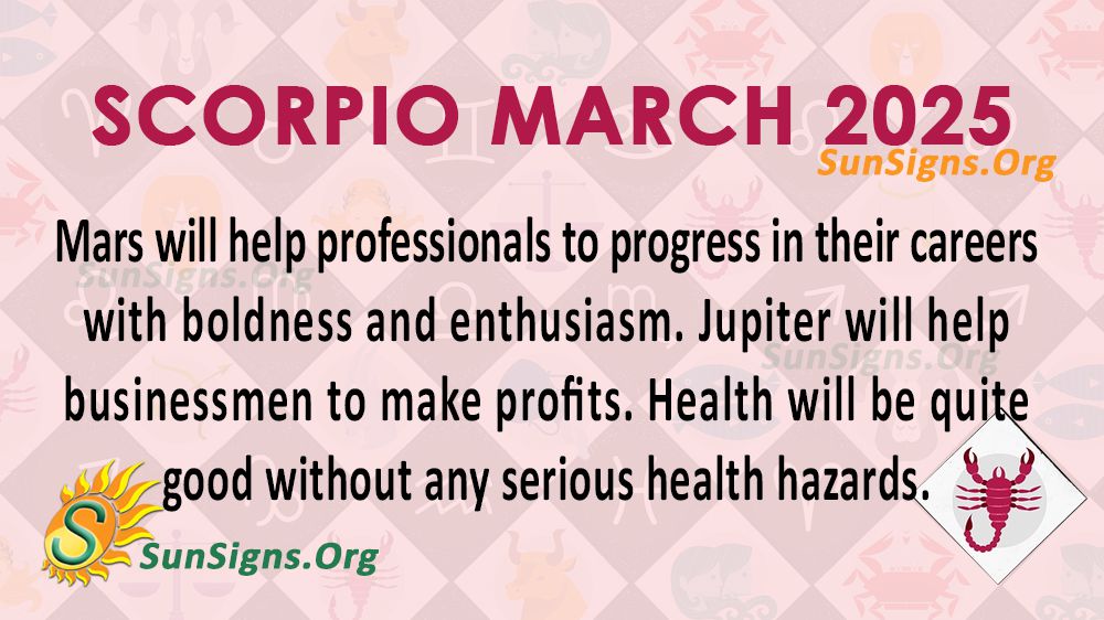 Scorpio March 2025 Monthly Horoscope