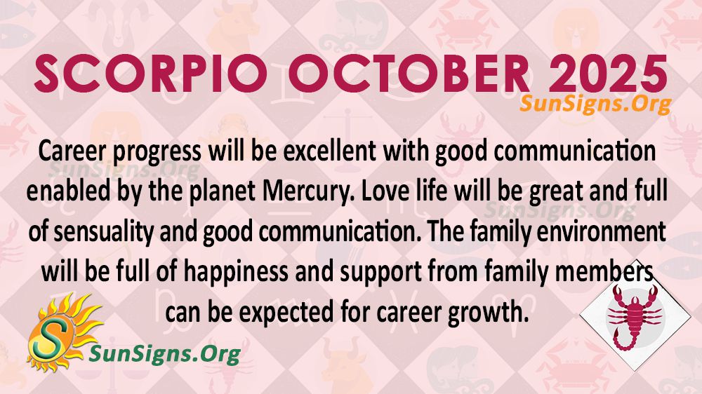 Scorpio October Monthly Horoscope 2025