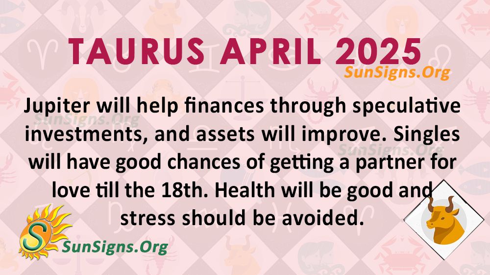 Taurus April Monthly Horoscope 2025