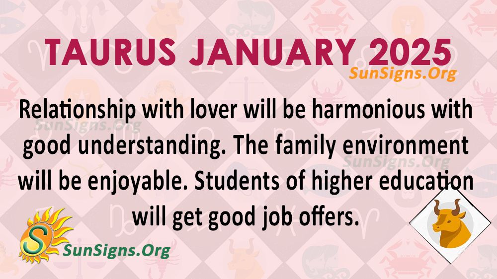 Taurus January Monthly Horoscope 2025