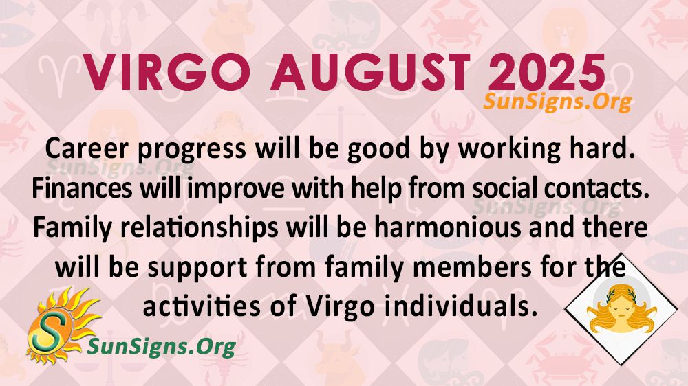 Virgo August Monthly Horoscope 2025