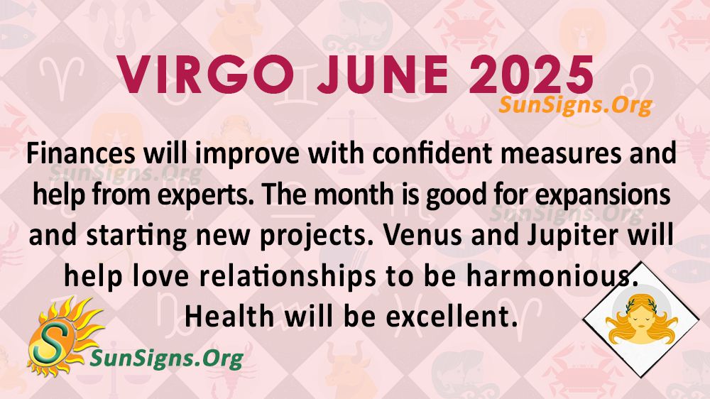 Virgo June Monthly Horoscope 2025