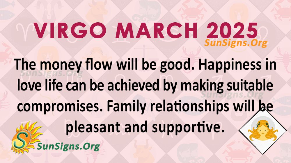 Virgo March 2025 Monthly Horoscope