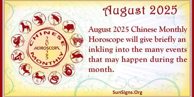 August 2025 Chinese Horoscope